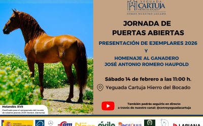 Yeguada Cartuja celebrará la IV Jornada de Puertas Abiertas el próximo 14 de febrero